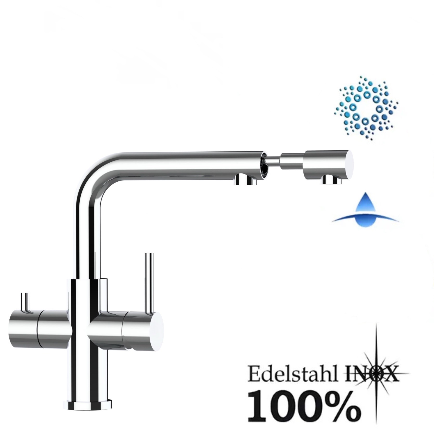 L-Auslauf ausziehbare Brause