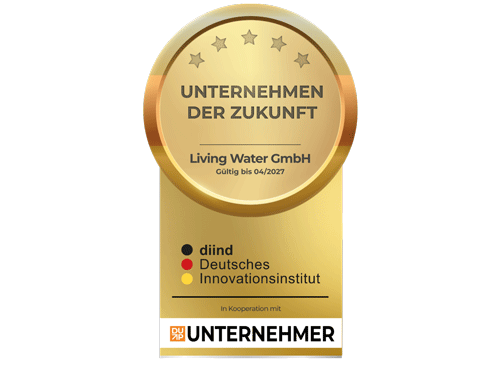 Unternehmen der Zukunft – Living Water GmbH, ausgezeichnet vom Deutschen Innovationsinstitut