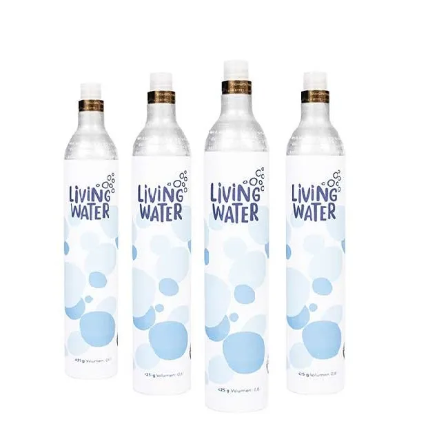 Living Water Kohlensäure Flasche für Wasserhahn mit Kohlensäure, Sprudel Wasserhahn CO2 Flasche