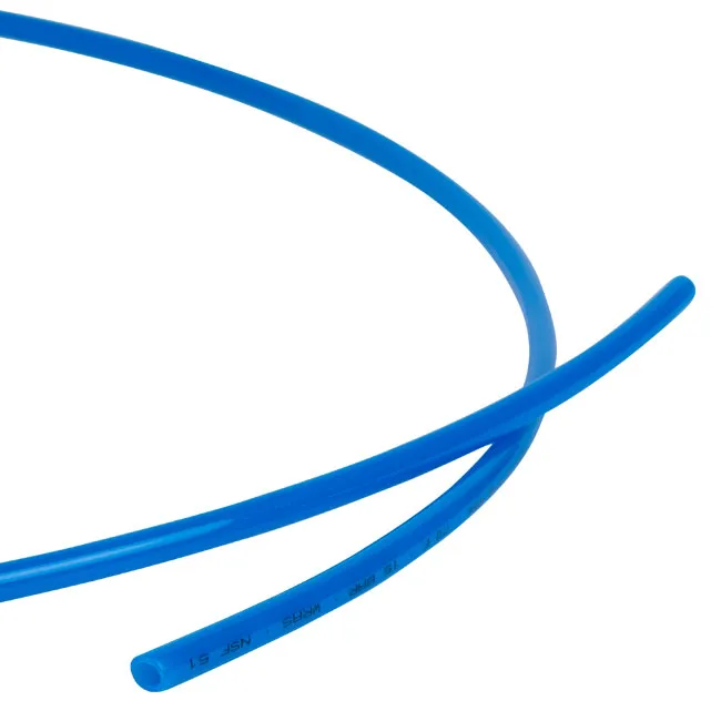 Zwei blaue Schläuche, die sich in einer geschwungenen Form überlappen.