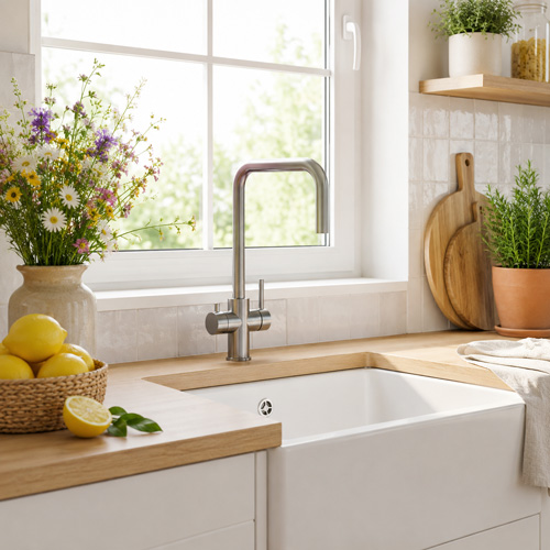 LivingTap Edelstahl-Armatur aus V4A – korrosionsbeständig und hygienisch im gesamten Wasserkreislauf