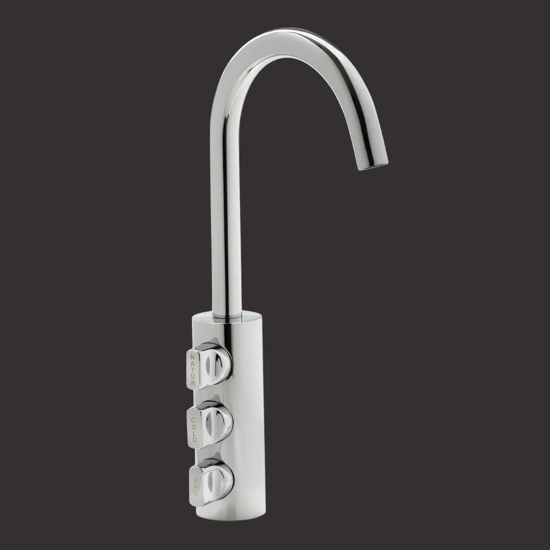 Vorschau: Living Water Sprudel Wasserhahn mit Kohlensäure und Wasserfilter, Zusatzarmatur C-Auslauf